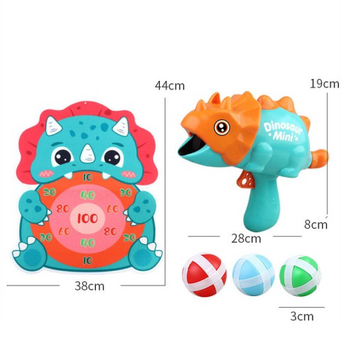 Інтерактивна гра Dinosaur Athletics Gun на липучках + мішень Green