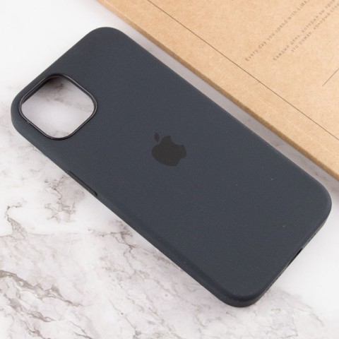 Чохол Silicone case (AAA) with Magsafe and Animation для Apple iPhone 13 (6.1") Чорний / Midnight