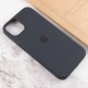Чохол Silicone case (AAA) with Magsafe and Animation для Apple iPhone 13 (6.1") Чорний / Midnight