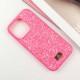 TPU чохол Bling World Rock Diamond для Apple iPhone 16 Pro (6.3") Яскраво-рожевий