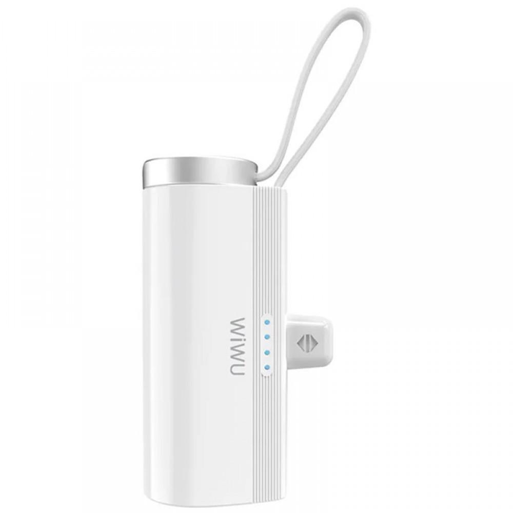 Портативний зарядний пристрій Power Bank WIWU W026 Type-C з БЗП 15W 5000 mAh White