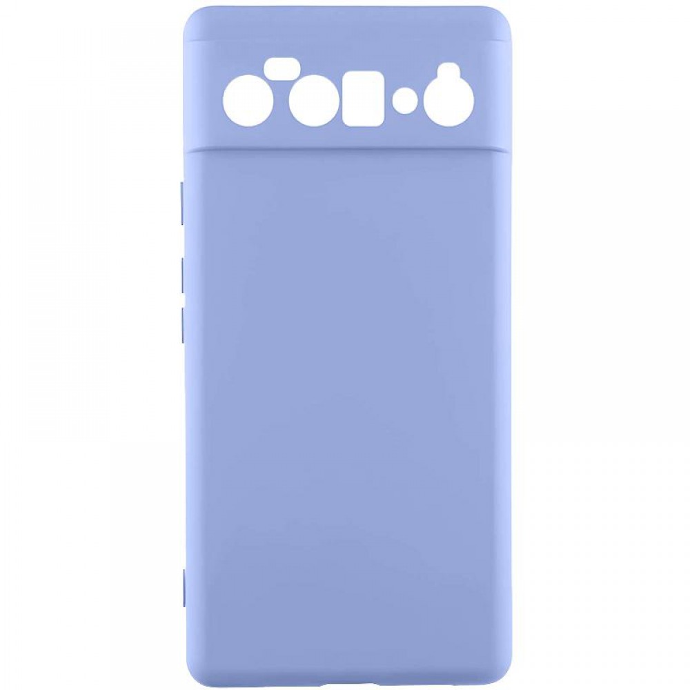 Чохол TPU GETMAN Liquid Silk Full Camera для Google Pixel 6 Pro Бузковий / Light purple