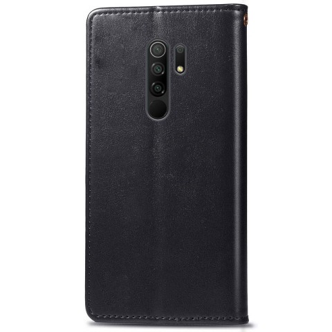 Шкіряний чохол-книжка GETMAN Gallant (PU) для Xiaomi Redmi 9 Чорний