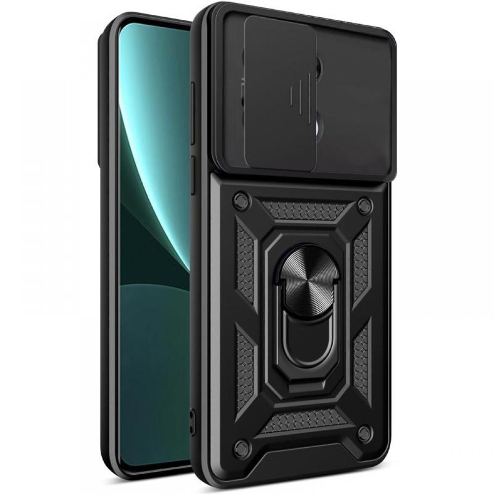 Чохол Ummi Camshield Serge Ring для Xiaomi Redmi Note 13 Pro 4G / 14s / Poco M6 Pro 4G Чорний