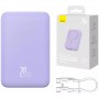 Портативне ЗП Power Bank Baseus Magnetic Mini OS 20W c БЗП 10000 mAh (PPCX110105) Purple