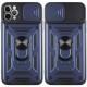 Ударостійкий чохол Camshield Serge Ring для Apple iPhone 13 Pro (6.1") Синій