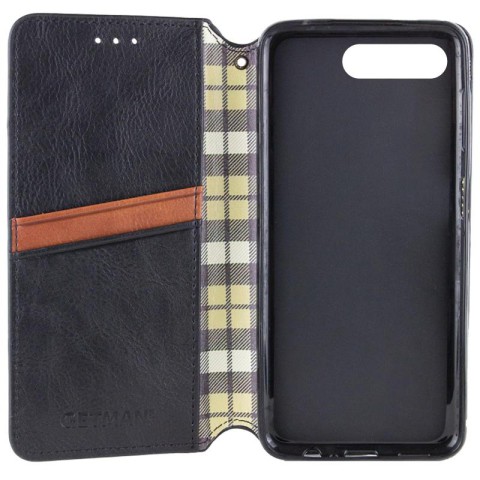 Шкіряний чохол-книжка GETMAN Cubic (PU) для Apple iPhone 7 plus / 8 plus (5.5") Чорний