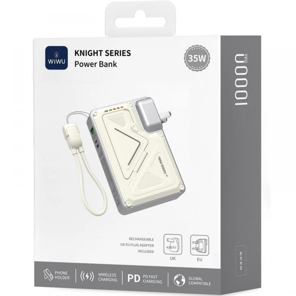 Портативний ЗП Power Bank WIWU Wi-P057 Knight 22.5W+PD35W 10000 mAh White