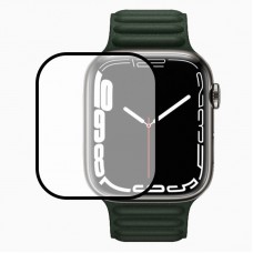 Полімерна плівка 3D (full glue) (тех.пак) для Apple Watch Series 7/8/9 41mm Чорний