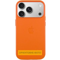 Чохол шкіряний Leather Case (AA) with MagSafe and Animation для Apple iPhone 17 Air (6.5") Orange