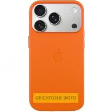 Чохол шкіряний Leather Case (AA) with MagSafe and Animation для Apple iPhone 17 Air (6.5") Orange