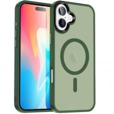 Чохол Ummi Colorful with MagSafe для Apple iPhone 17 (6.3") Зелений / Dark Green