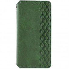 Шкіряний чохол книжка GETMAN Cubic (PU) для Samsung Galaxy A25 5G Зелений