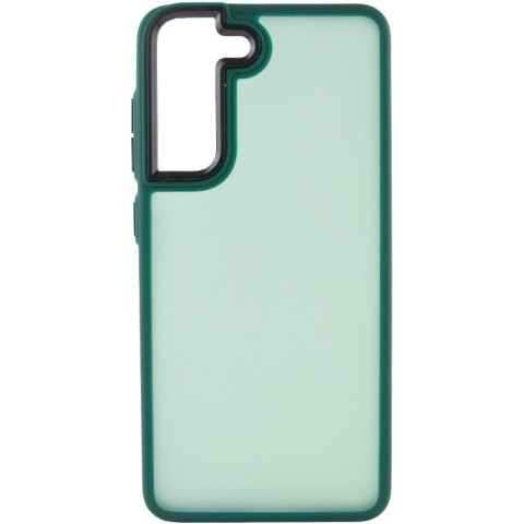 Чохол TPU+PC Lyon Frosted для Samsung Galaxy S21 FE Green