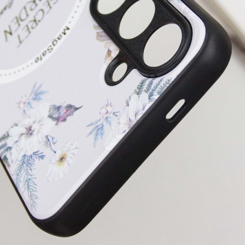 TPU+PC чохол Secret Garden with MagFit для Samsung Galaxy S23 FE White