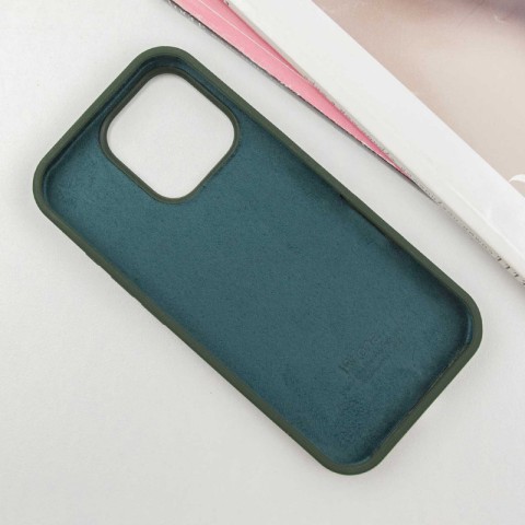 Чохол Silicone Case Full Protective (AA) для Apple iPhone 16 Pro (6.3") Зелений / Cyprus Green