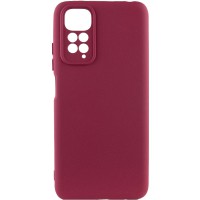 Чохол Silicone Cover Lakshmi Full Camera (AAA) для Xiaomi Redmi Note 11 Pro 4G/5G / 12 Pro 4G Бордовий / Plum