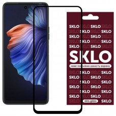 Захисне скло SKLO 3D (full glue) для TECNO Camon 18 / 18P Чорний