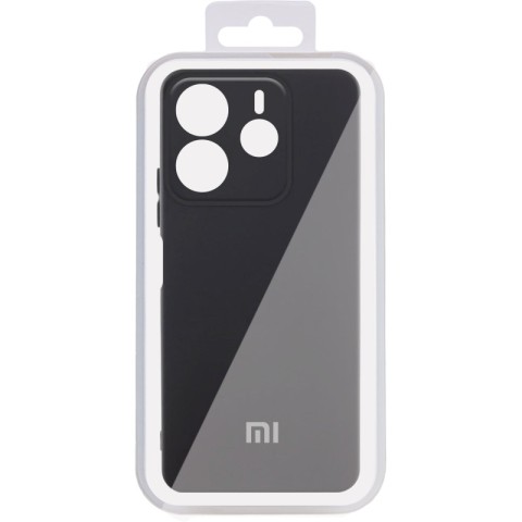 Чохол Silicone Cover Lakshmi Full Camera (AA) with logo для Xiaomi Redmi Note 14 4G (Int. version) Чорний / Black