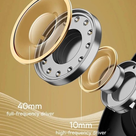 Накладні бездротові навушники Baseus Bowie H1 Pro Noise-Cancellation (A00050601) Moon White