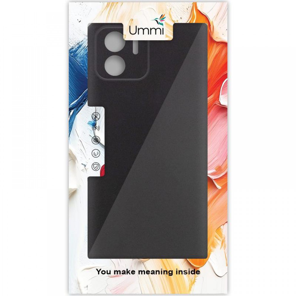 Чохол Silicone Cover Ummi Lakshmi Full Camera (AA) для Xiaomi Redmi A1 / A2 Чорний / Black