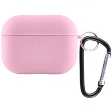 Силіконовий футляр з мікрофіброю для навушників Airpods Pro 2 / Pro Рожевий / Light pink