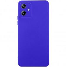 Чохол TPU GETMAN Liquid Silk Full Camera для Motorola Moto G54 Синій / Iris