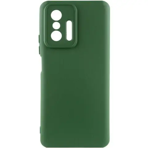 Чохол Silicone Cover Ummi Lakshmi Full Camera (AA) для Xiaomi 11T / 11T Pro Зелений / Dark green