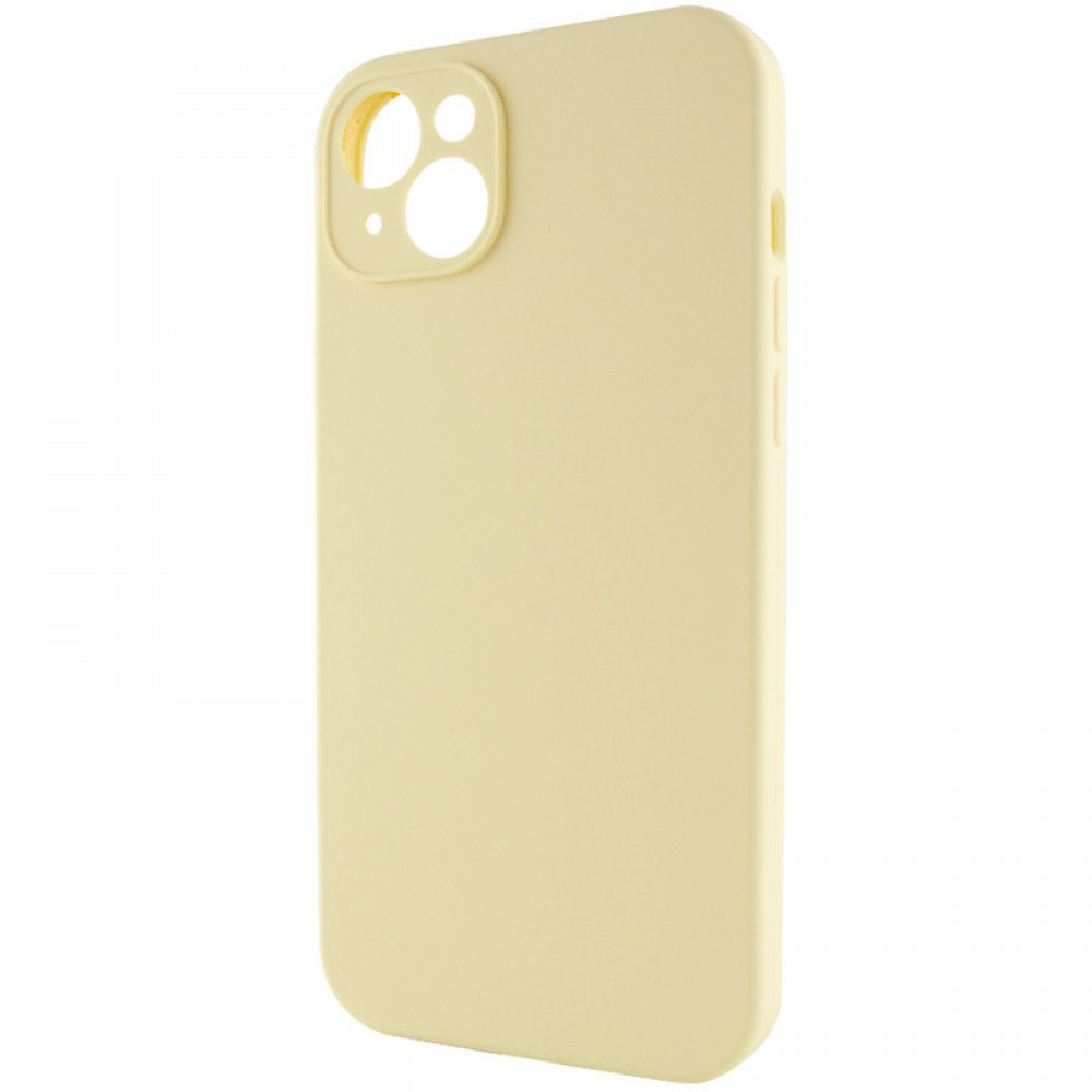 Чохол Silicone Case Full Camera Protective (AA) NO LOGO для Apple iPhone 15 (6.1") Жовтий / Mellow Yellow