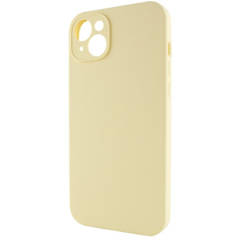 Чохол Silicone Case Full Camera Protective (AA) NO LOGO для Apple iPhone 15 (6.1") Жовтий / Mellow Yellow