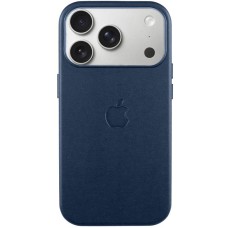 Чохол шкіряний Leather Case (AA) with MagSafe and Animation для Apple iPhone 17 Pro Max (6.9") Dark Blue