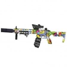 Автомат на гідрогелевих кульках (орбізах) AR15 Alphabet Green