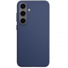 Шкіряний чохол Leather Case (AAA) для Samsung Galaxy S25 Dark Blue