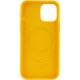 Чохол Silicone case (AAA) full with Magsafe and Animation для Apple iPhone 12 Pro / 12 (6.1") Жовтий / Sunflower
