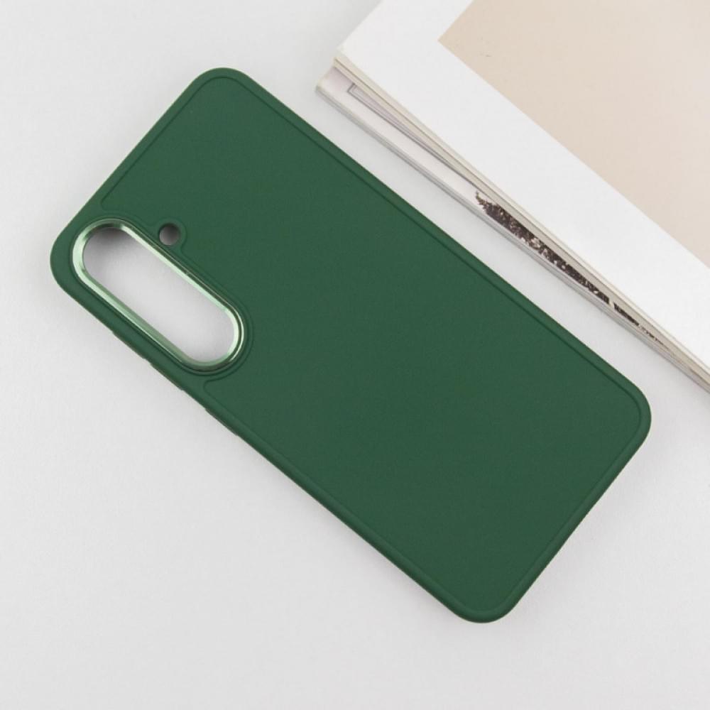TPU чохол Bonbon Metal Style для Samsung Galaxy S24 / S25 Зелений / Army green