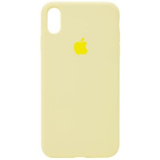 Чохол Silicone Case Full Protective (AA) для Apple iPhone XS Max (6.5") Жовтий / Mellow Yellow
