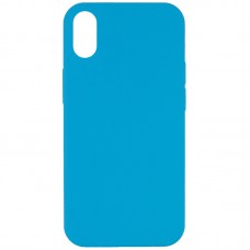 Чохол Silicone Case Full Protective (AA) NO LOGO для Apple iPhone XR (6.1") Блакитний / Blue