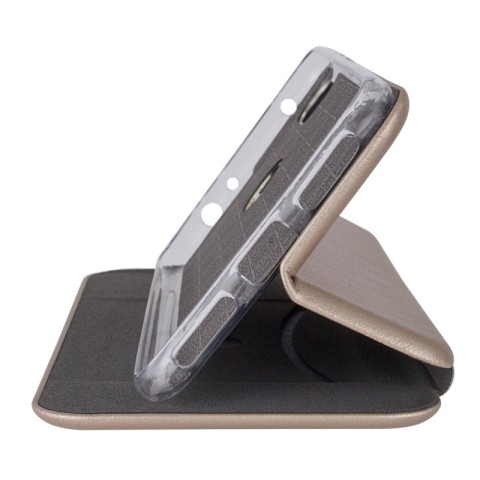 Шкіряний чохол-книжка Classy для Samsung Galaxy A10s Золотий