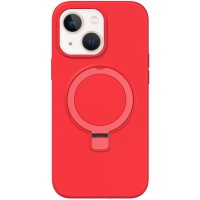 Чохол Silicone Case Full Protective NO LOGO with Ring для Apple iPhone 13 / 14 (6.1") Red