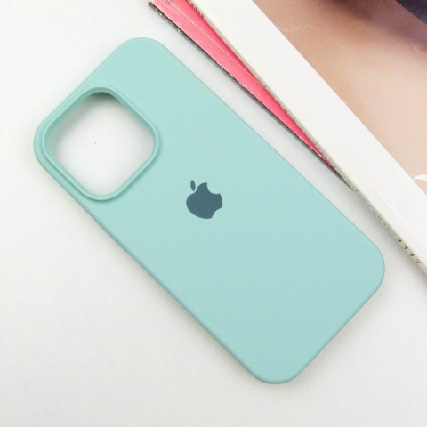 Чохол Silicone Case Full Protective (AA) для Apple iPhone 16 Pro (6.3") Бірюзовий / Beryl