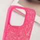 TPU чохол Bling World Rock Diamond для Apple iPhone 16 Pro (6.3") Яскраво-рожевий