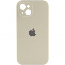 Чохол Silicone Case Full Camera Protective (AA) для Apple iPhone 14 (6.1") Бежевий / Antique White