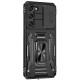 Ударостійкий чохол Camshield Army Ring для Samsung Galaxy S21 Чорний / Black