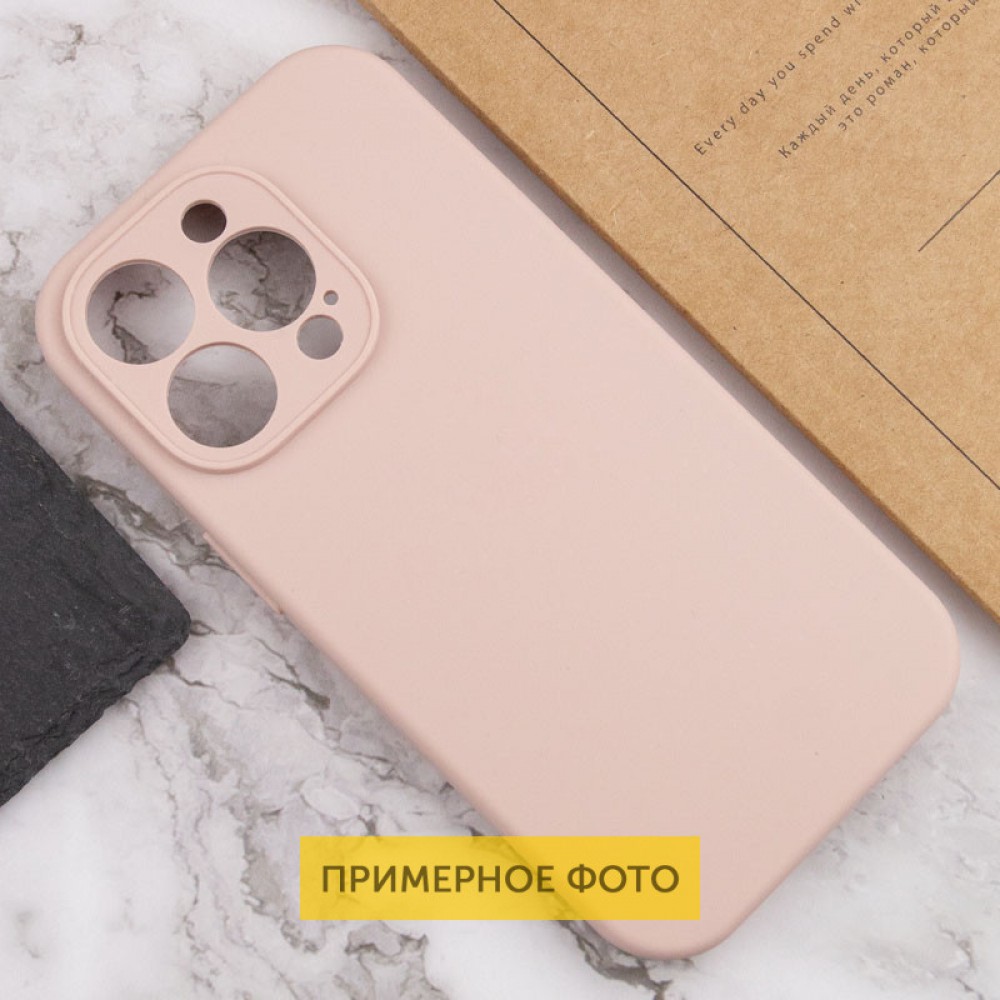 Чохол Silicone Case Full Camera Protective (AA) NO LOGO для Apple iPhone 16 (6.1") Рожевий / Pink Sand