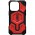 Ударостійкий чохол UAG Monarch Pro with MagSafe Leather для Apple iPhone 14 Pro (6.1") Червоний