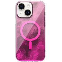 Чохол TPU Shiny Mountain (MagFit) для Apple iPhone 15 (6.1") Pink