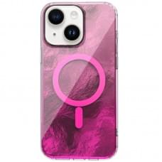 Чохол TPU Shiny Mountain (MagFit) для Apple iPhone 15 (6.1") Pink