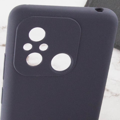 Чохол Silicone Cover Lakshmi Full Camera (AAA) для Xiaomi Redmi 12C Сірий / Dark Gray