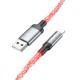 Дата кабель Hoco U112 Shine 2.4A USB to Lightning (1m) Gray