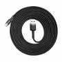 Дата кабель Baseus Cafule Type-C Cable 2A (3m) (CATKLF-U) Чорний / Сірий